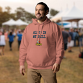 Hoodie - ALL UP IN MY GRILL BLUE TEXT