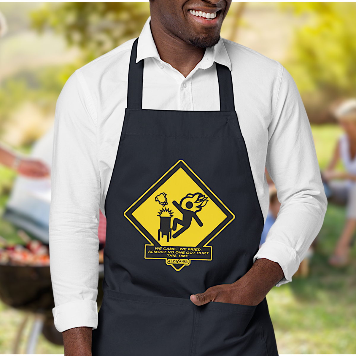Organic Cotton Apron - DEEP FRIED TURKEY