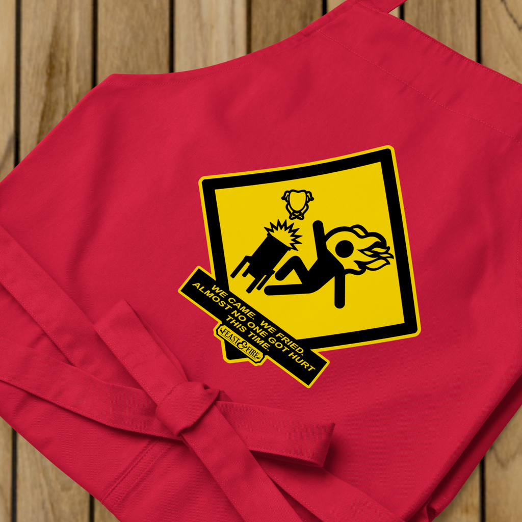 Organic Cotton Apron - DEEP FRIED TURKEY