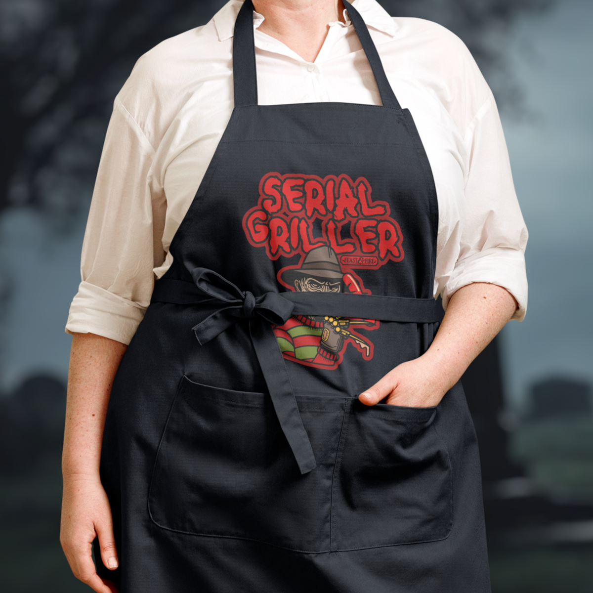 Organic Cotton Apron - SERIAL GRILLER