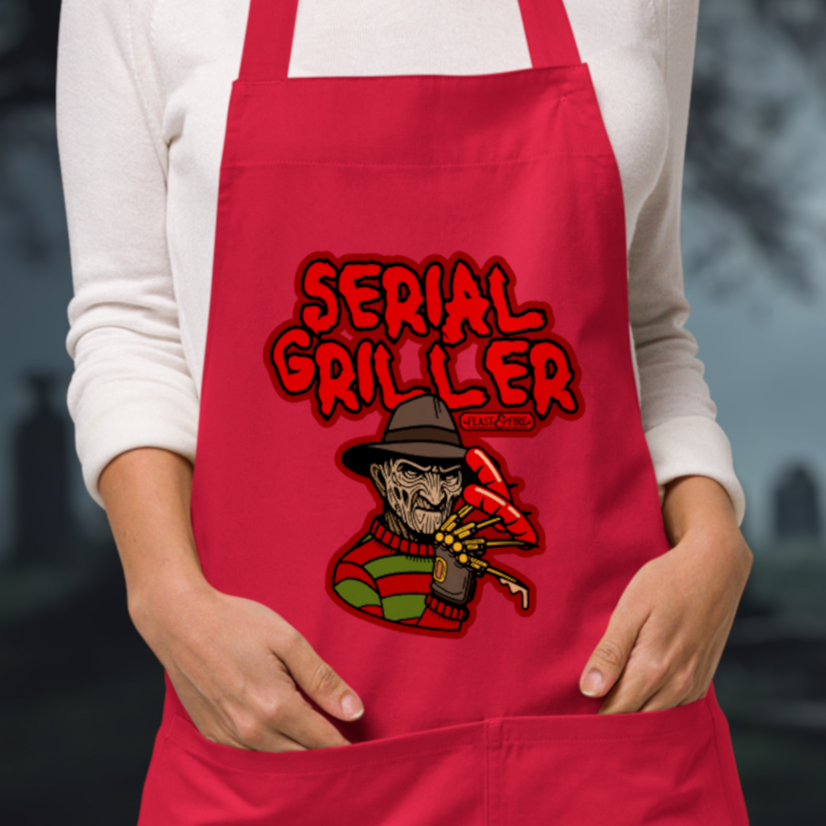 Organic Cotton Apron - SERIAL GRILLER