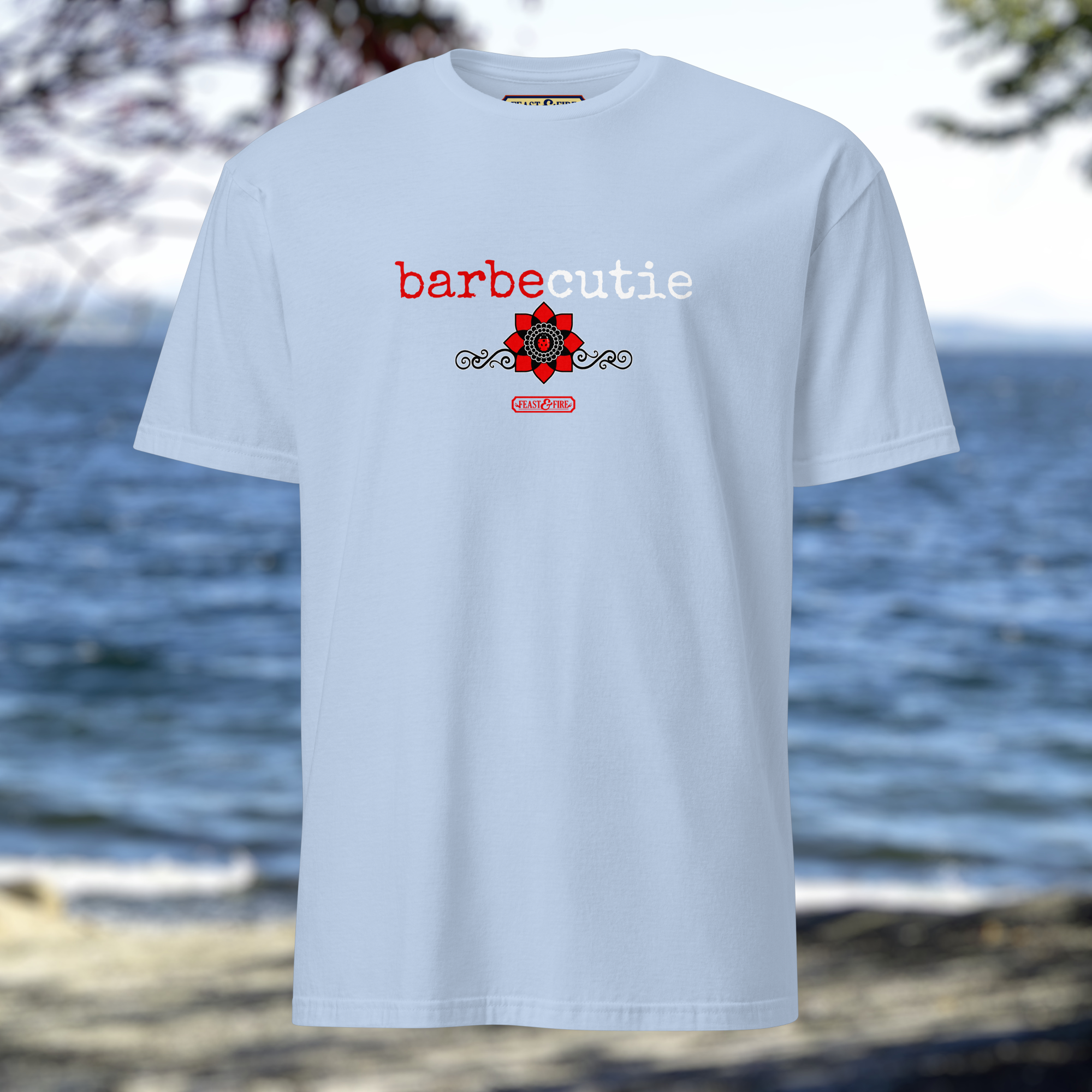 T-Shirt - BARBECUTIE GOTH LADYBUG - WHITE TEXT