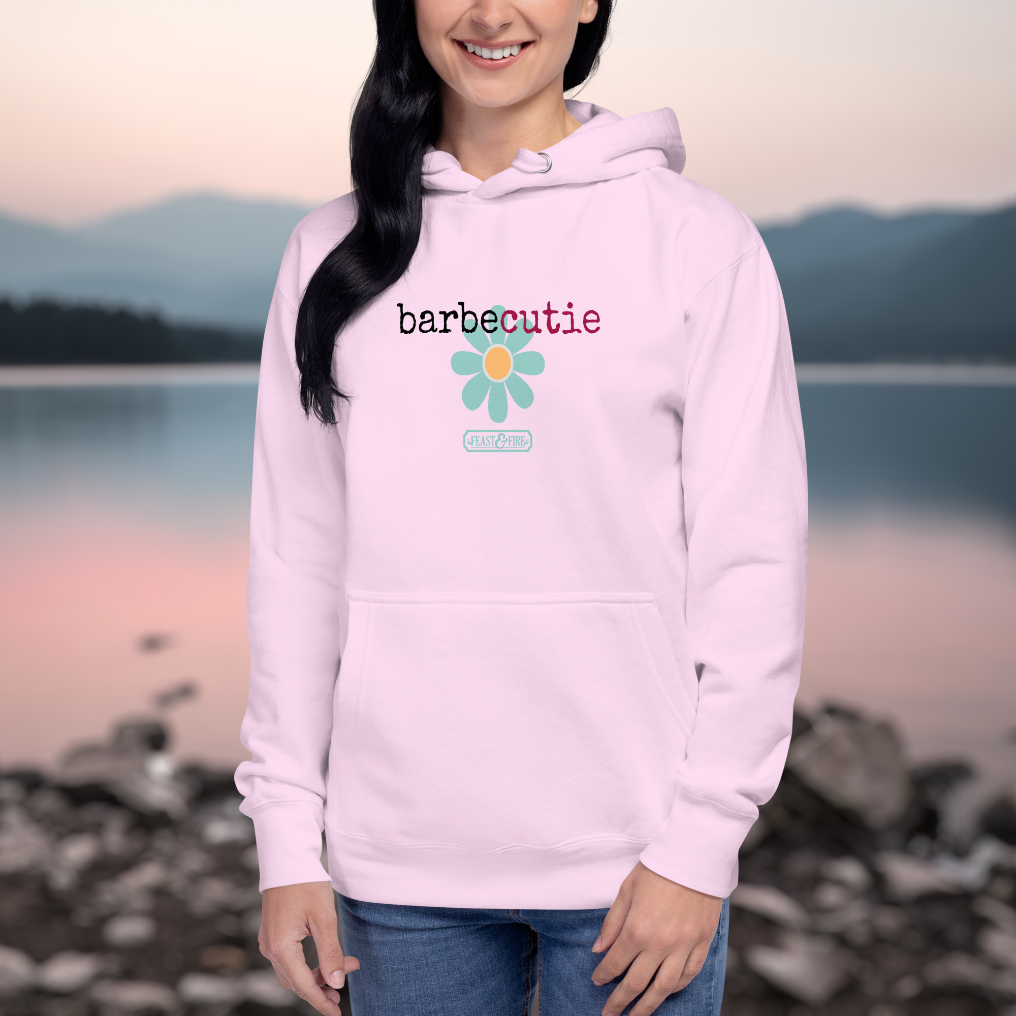 Hoodie - BARBECUTIE TURQUOISE