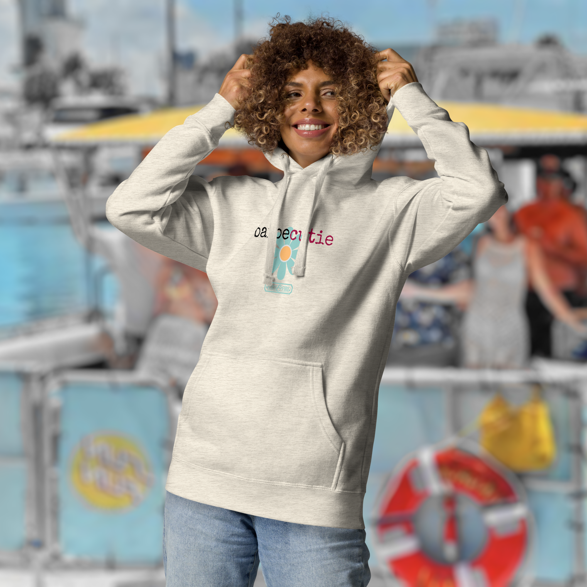 Hoodie - BARBECUTIE TURQUOISE
