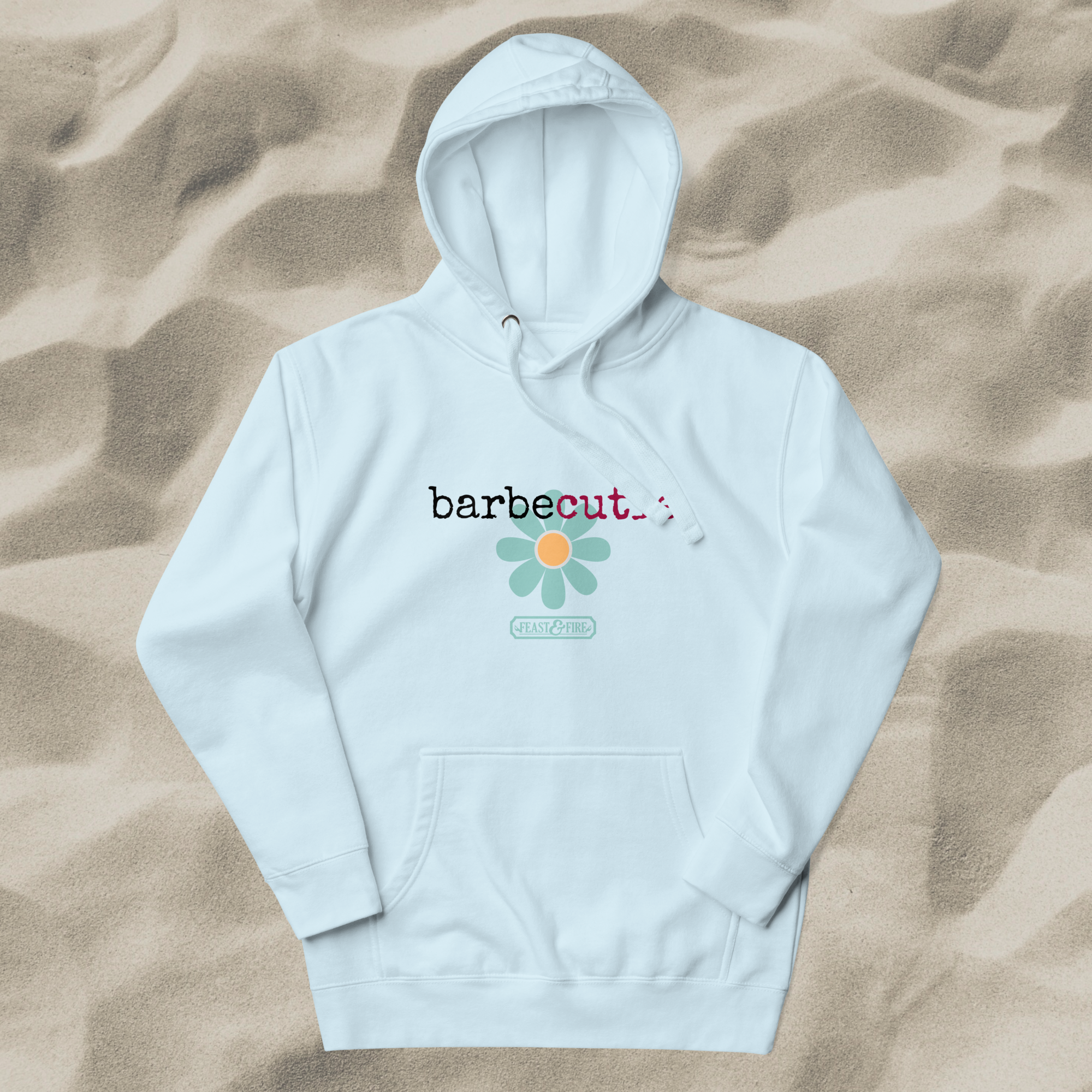 Hoodie - BARBECUTIE TURQUOISE