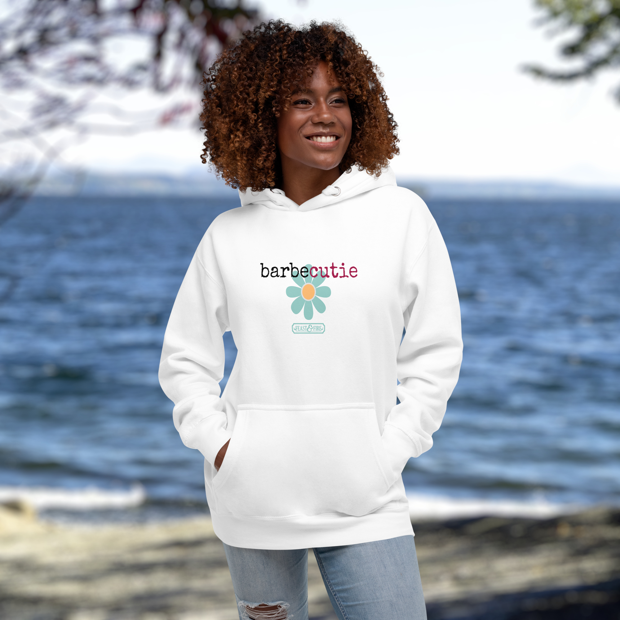 Hoodie - BARBECUTIE TURQUOISE