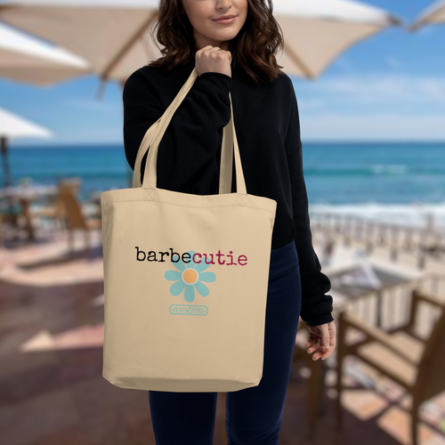 Eco Tote Bag - BARBECUTIE TURQUOISE
