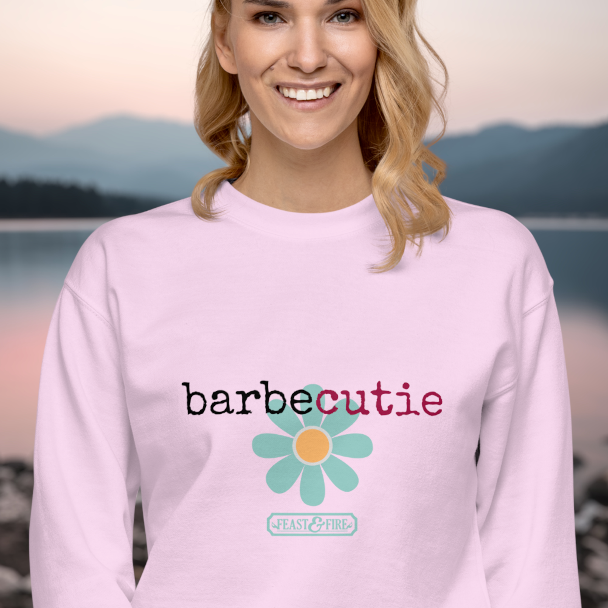 Sweatshirt - BARBECUTIE TURQUOISE