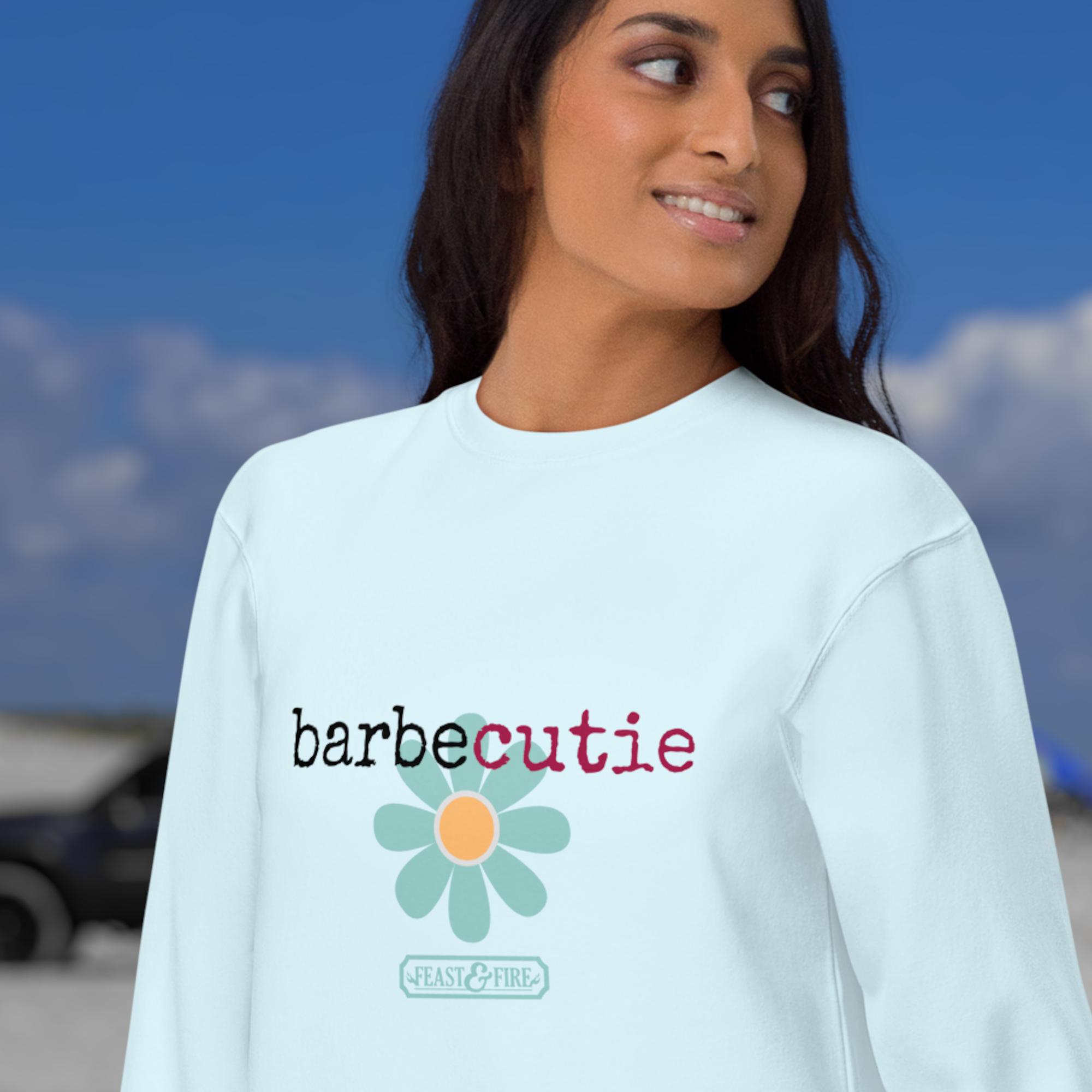 Sweatshirt - BARBECUTIE TURQUOISE