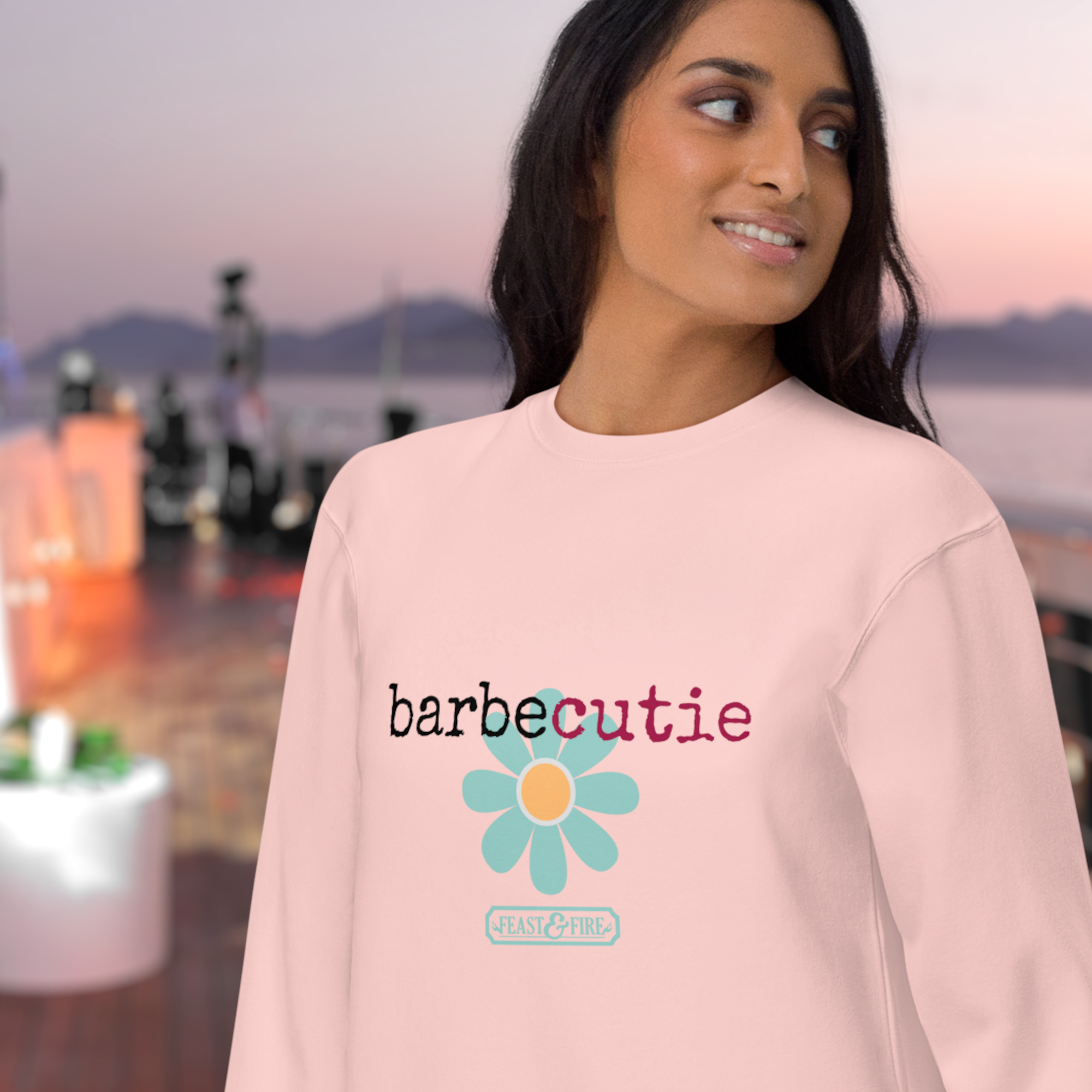 Sweatshirt - BARBECUTIE TURQUOISE