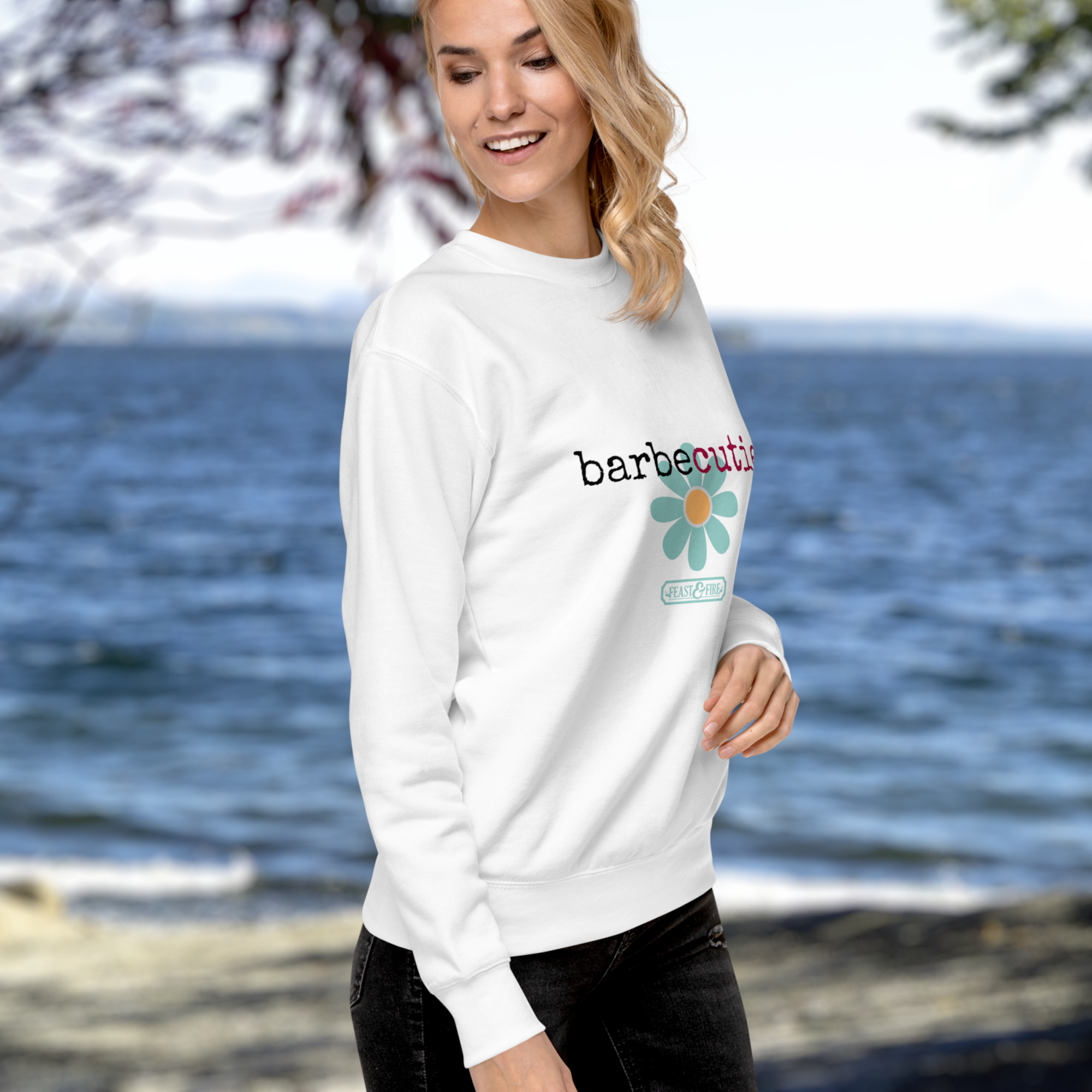 Sweatshirt - BARBECUTIE TURQUOISE