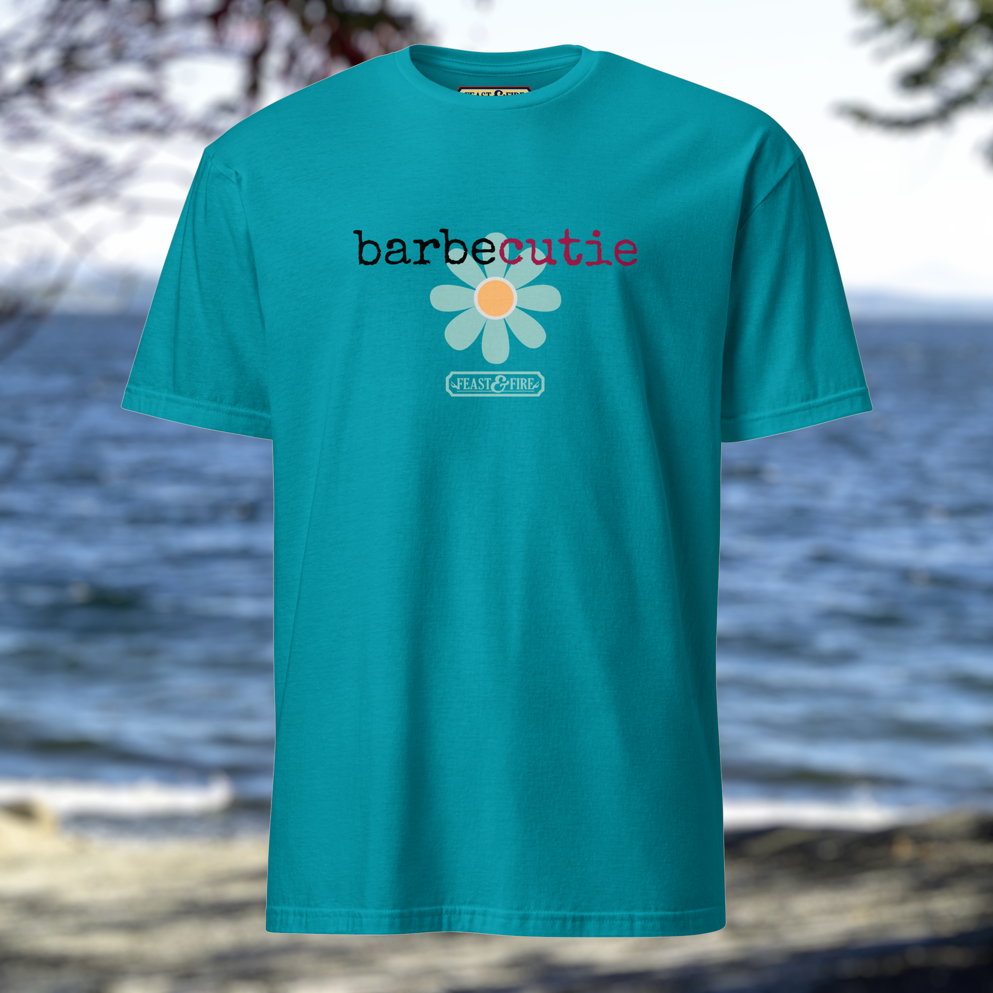 T-Shirt - BARBECUTIE - TURQUOISE