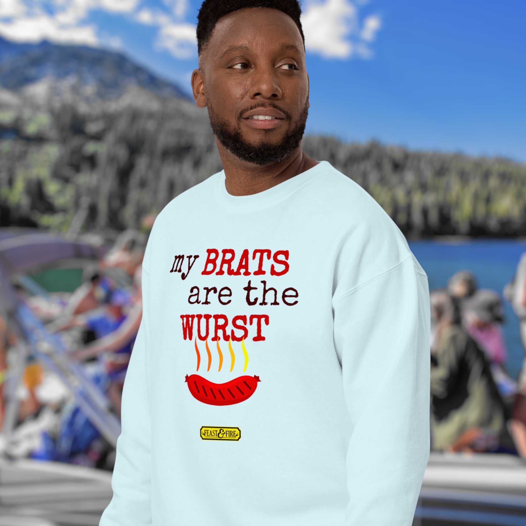 Sweatshirt - BRATS - DARK TEXT