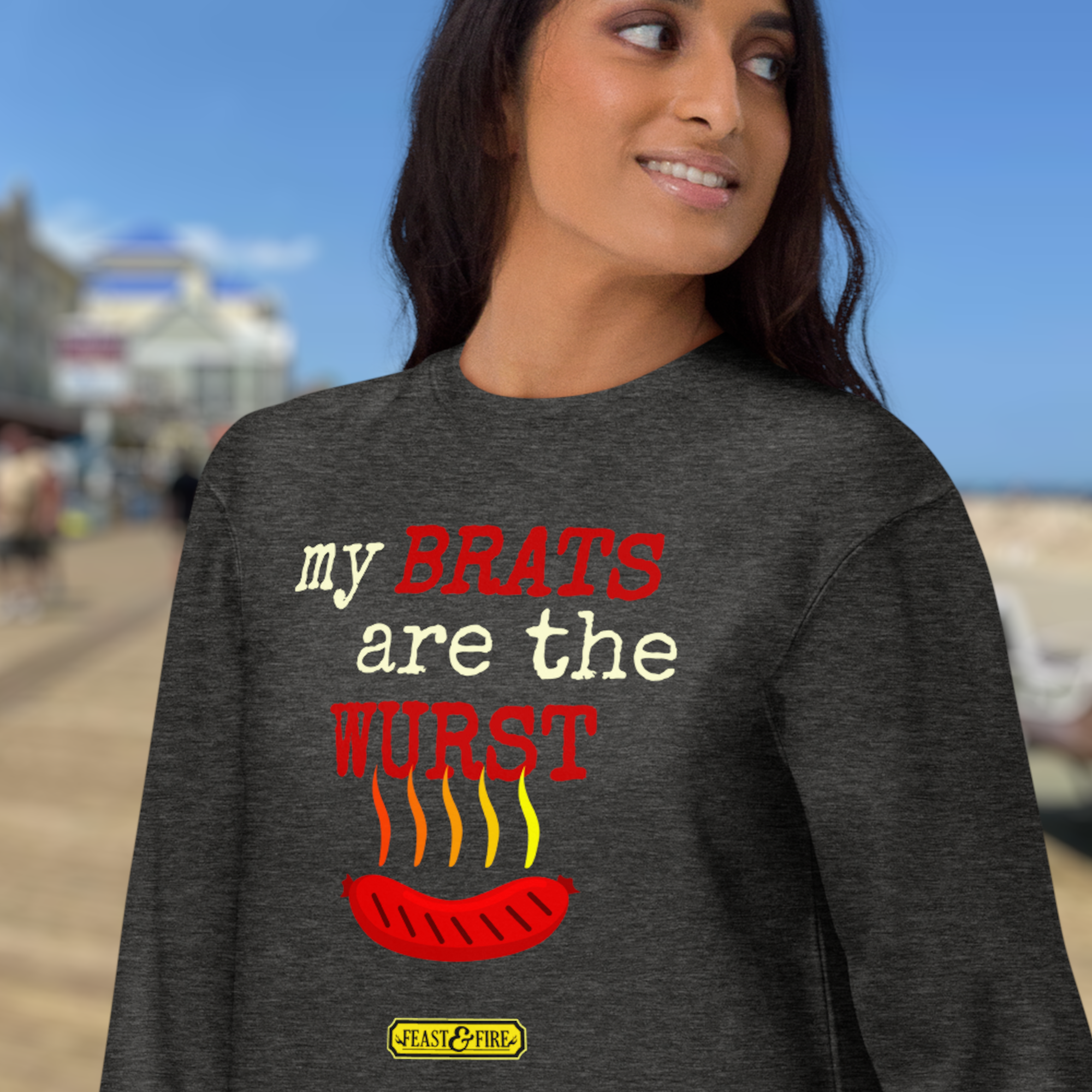 Sweatshirt - BRATS - LIGHT TEXT