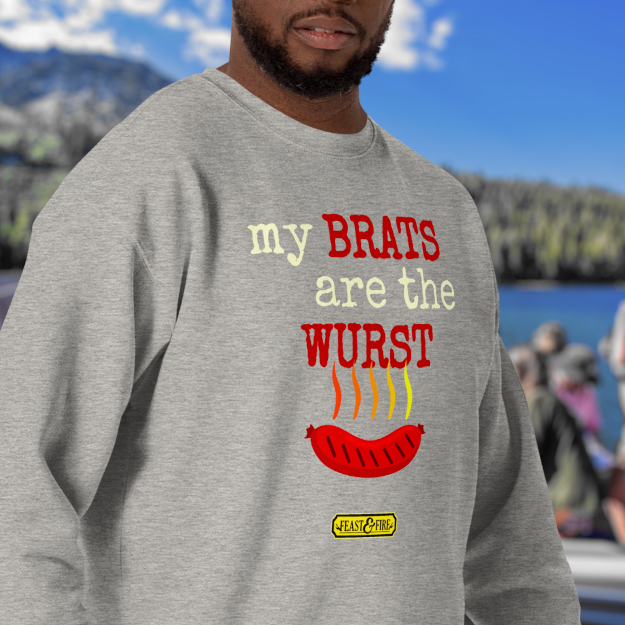 Sweatshirt - BRATS - LIGHT TEXT