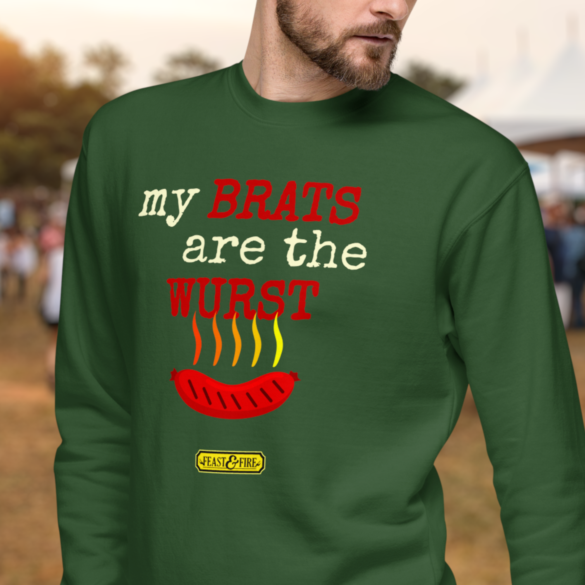 Sweatshirt - BRATS - LIGHT TEXT