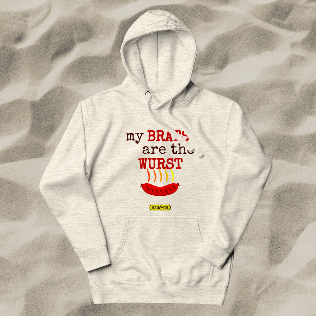 Hoodie - BRATS DK BROWN TEXT