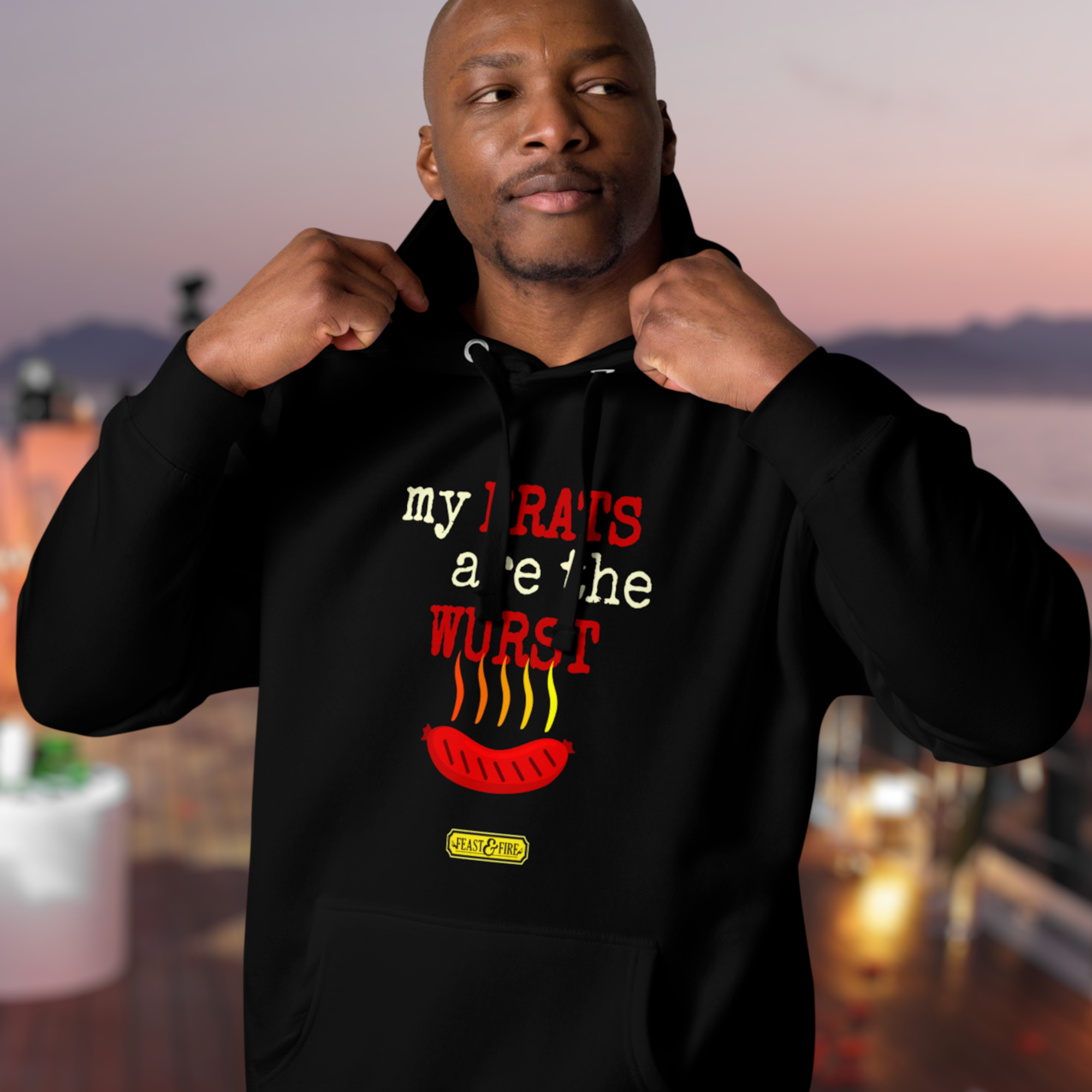 Hoodie - BRATS LIGHT TEXT