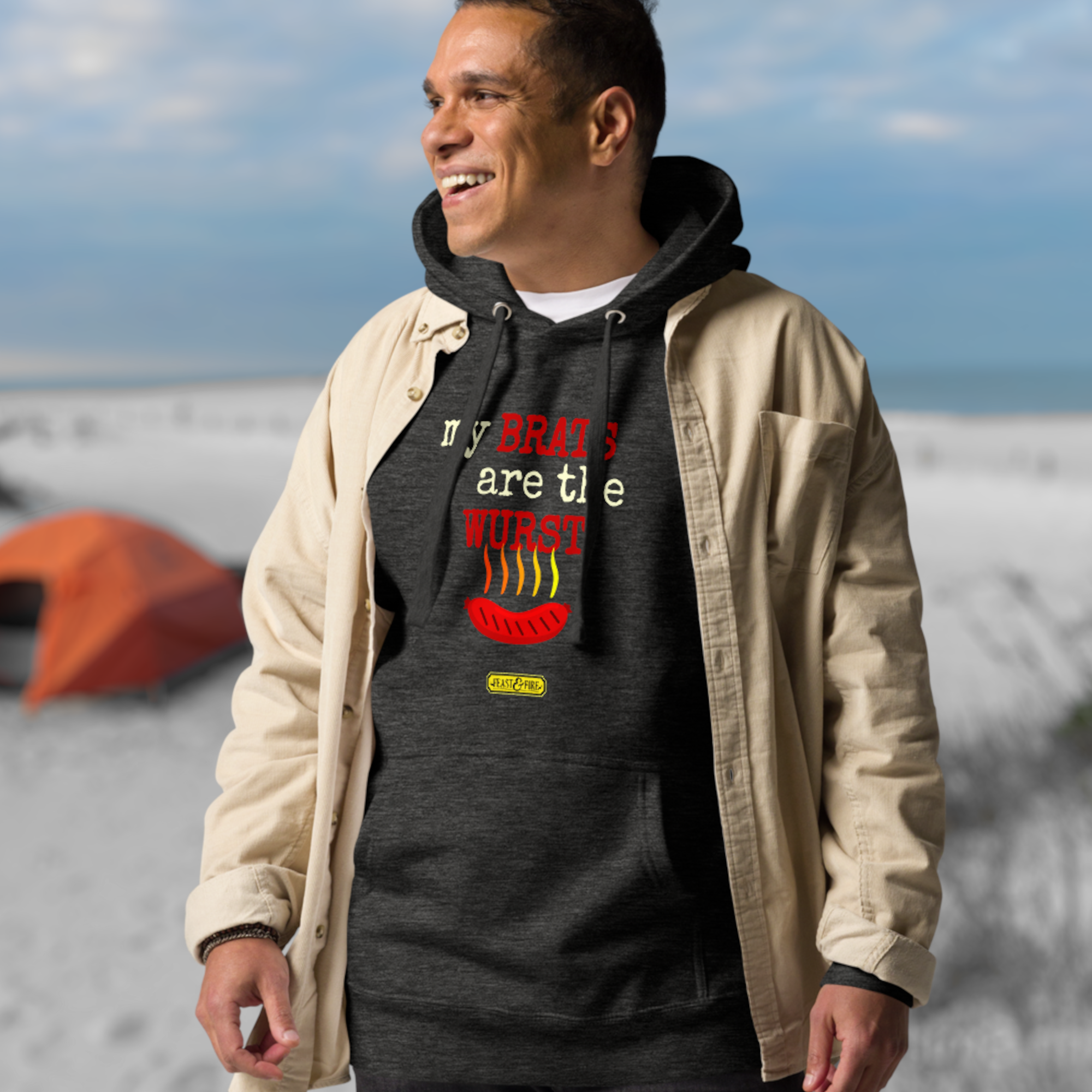 Hoodie - BRATS LIGHT TEXT