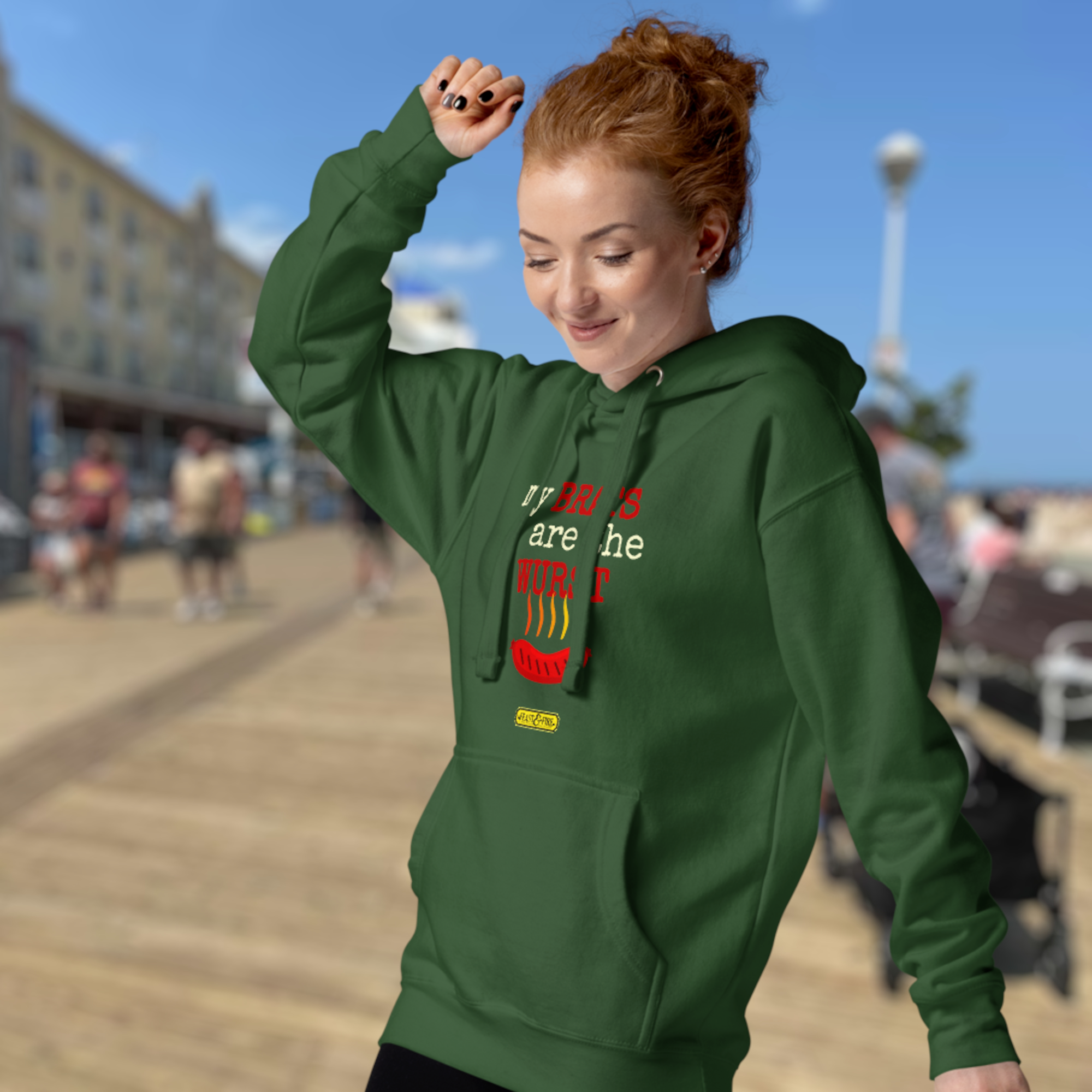 Hoodie - BRATS LIGHT TEXT