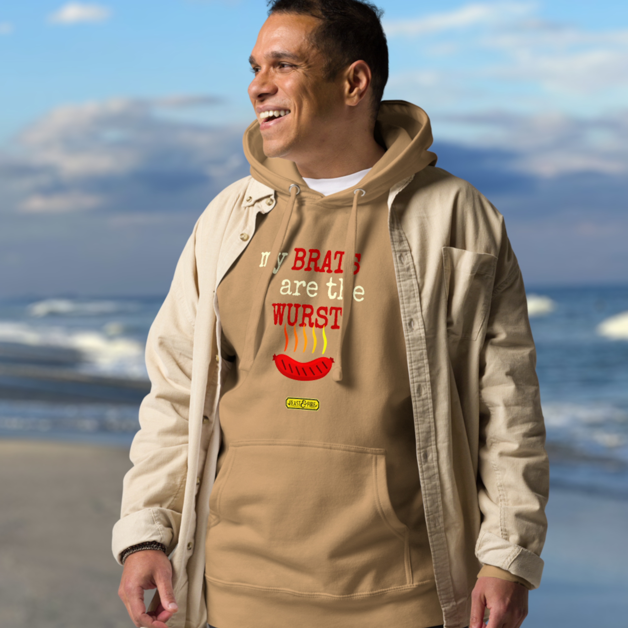Hoodie - BRATS LIGHT TEXT