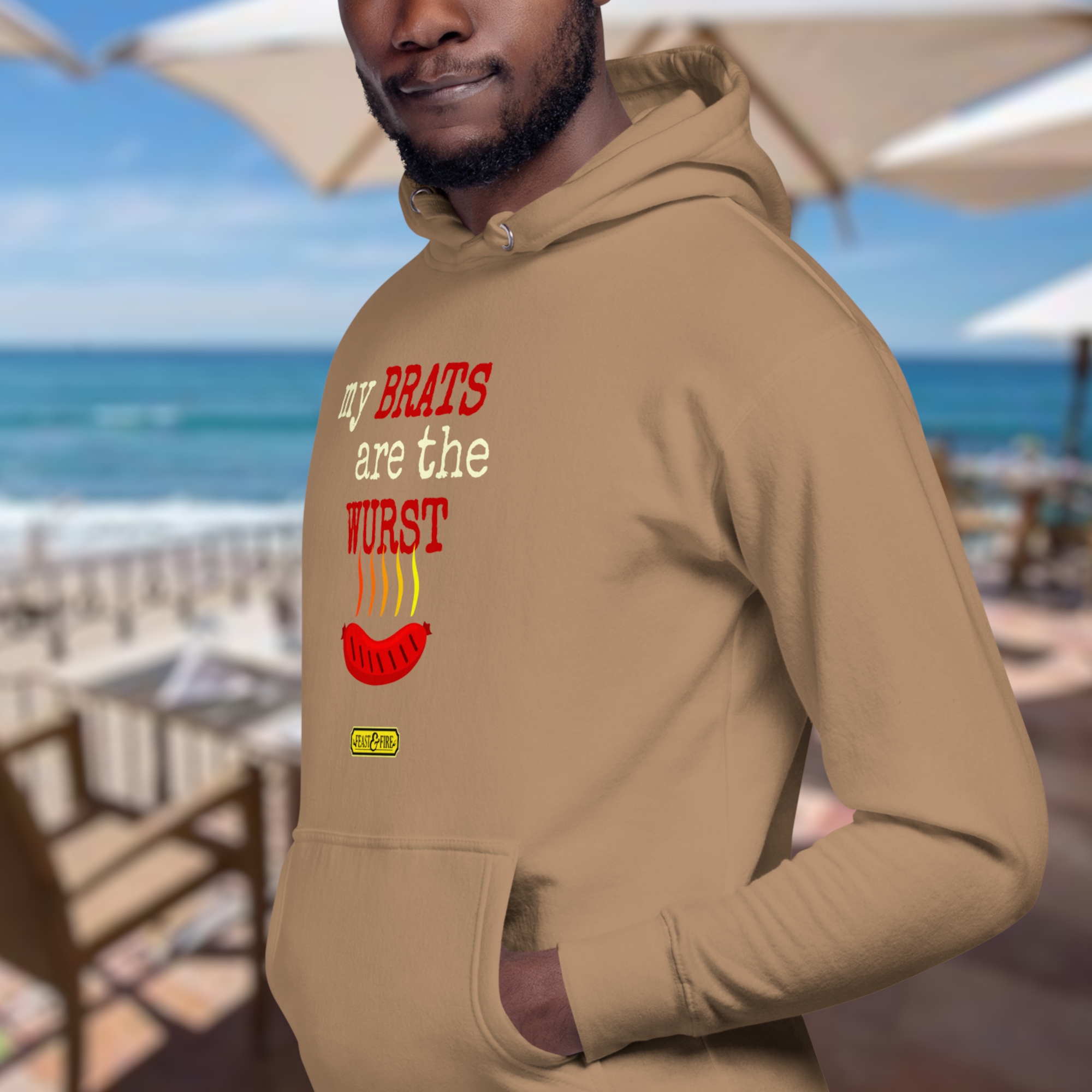 Hoodie - BRATS LIGHT TEXT