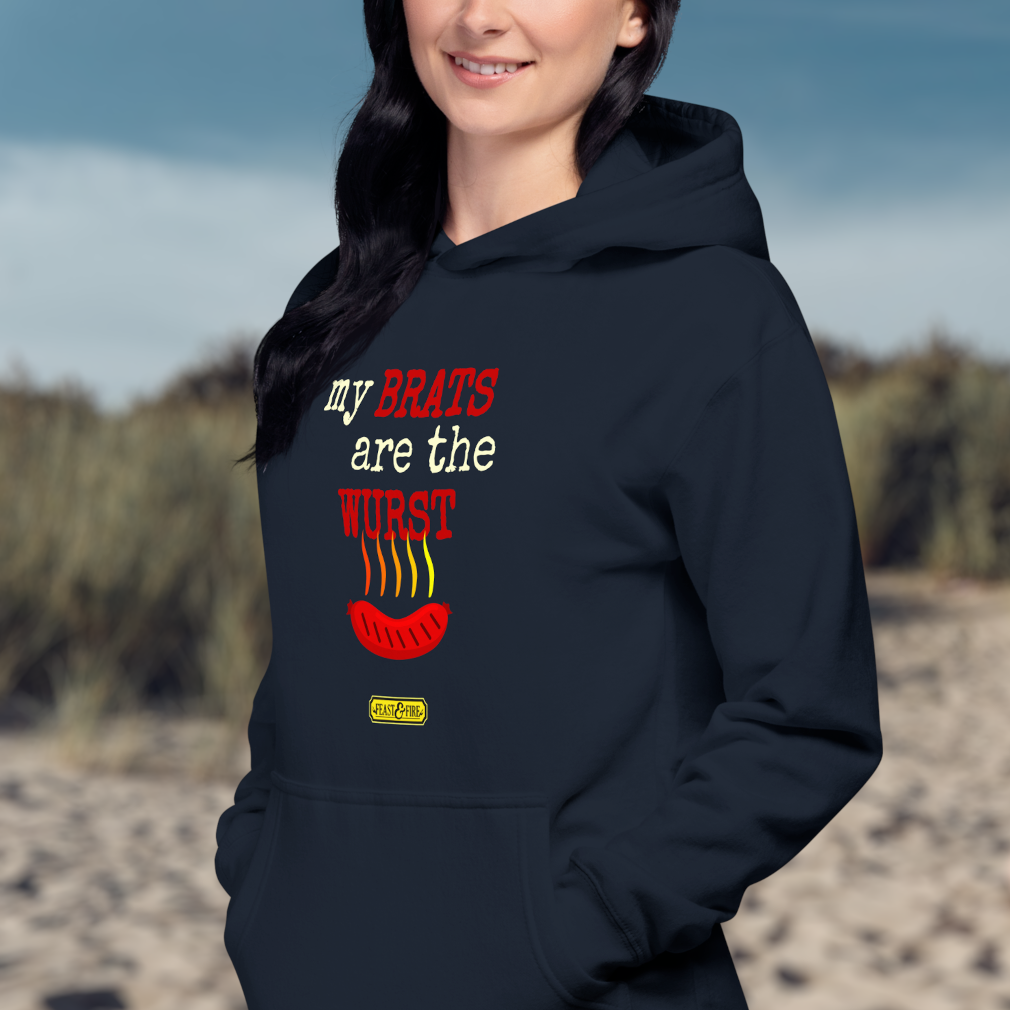 Hoodie - BRATS LIGHT TEXT