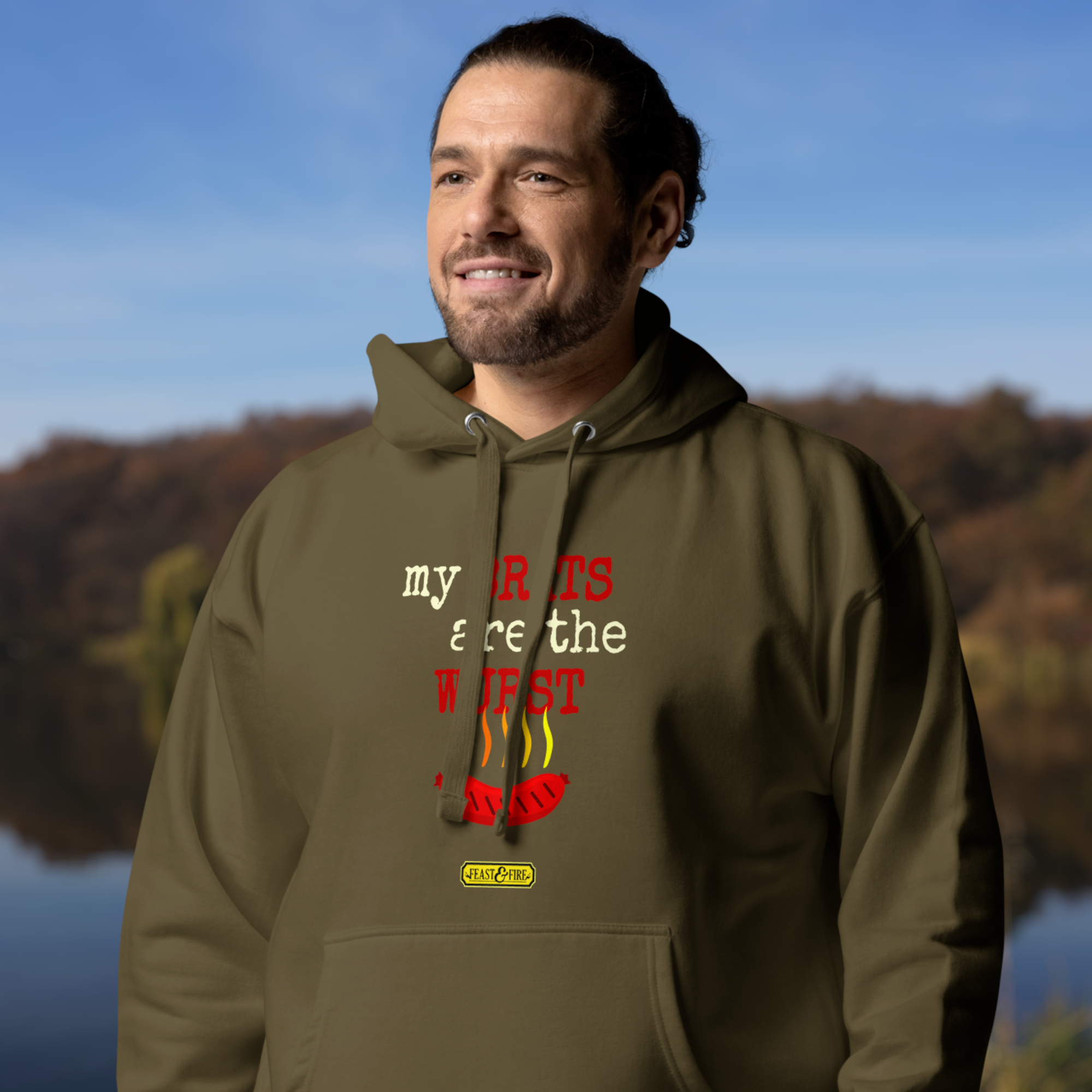 Hoodie - BRATS LIGHT TEXT