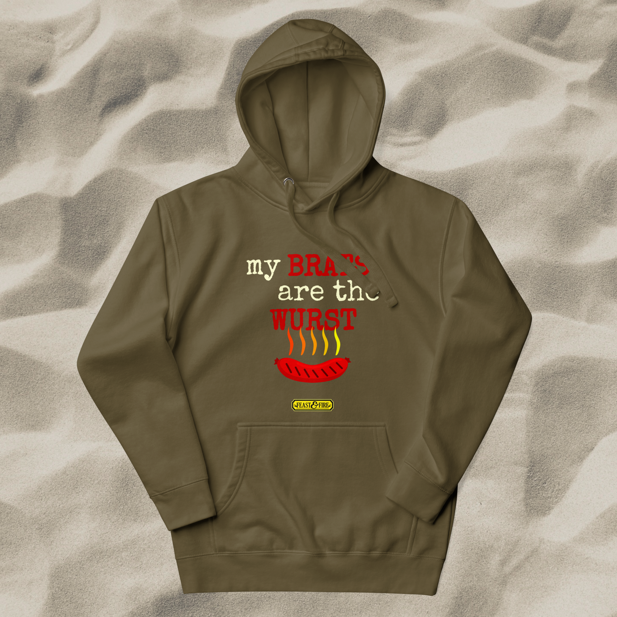 Hoodie - BRATS LIGHT TEXT