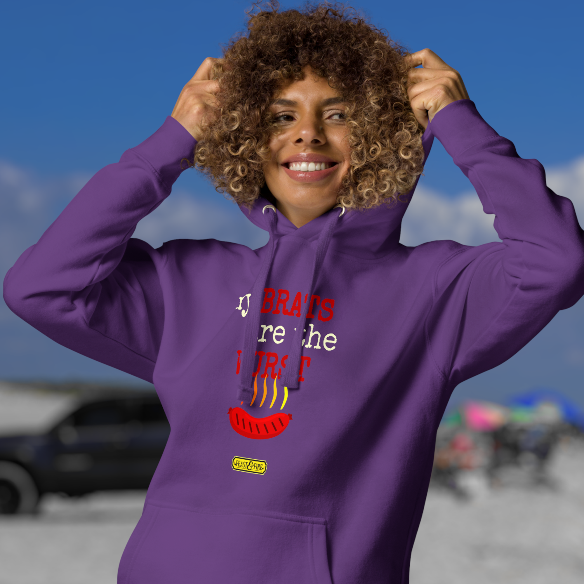 Hoodie - BRATS LIGHT TEXT