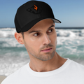 Flexfit Structured Twill Cap - SPECIAL EDITION - GHOST LOGO BLACK - ORANGE FLAME