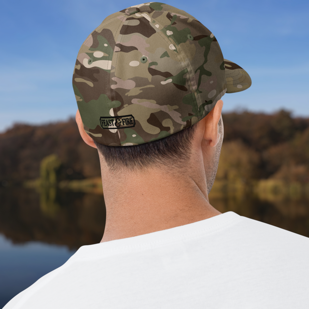 Flexfit Structured Twill Cap - SPECIAL EDITION - GHOST LOGO - GREEN CAMO