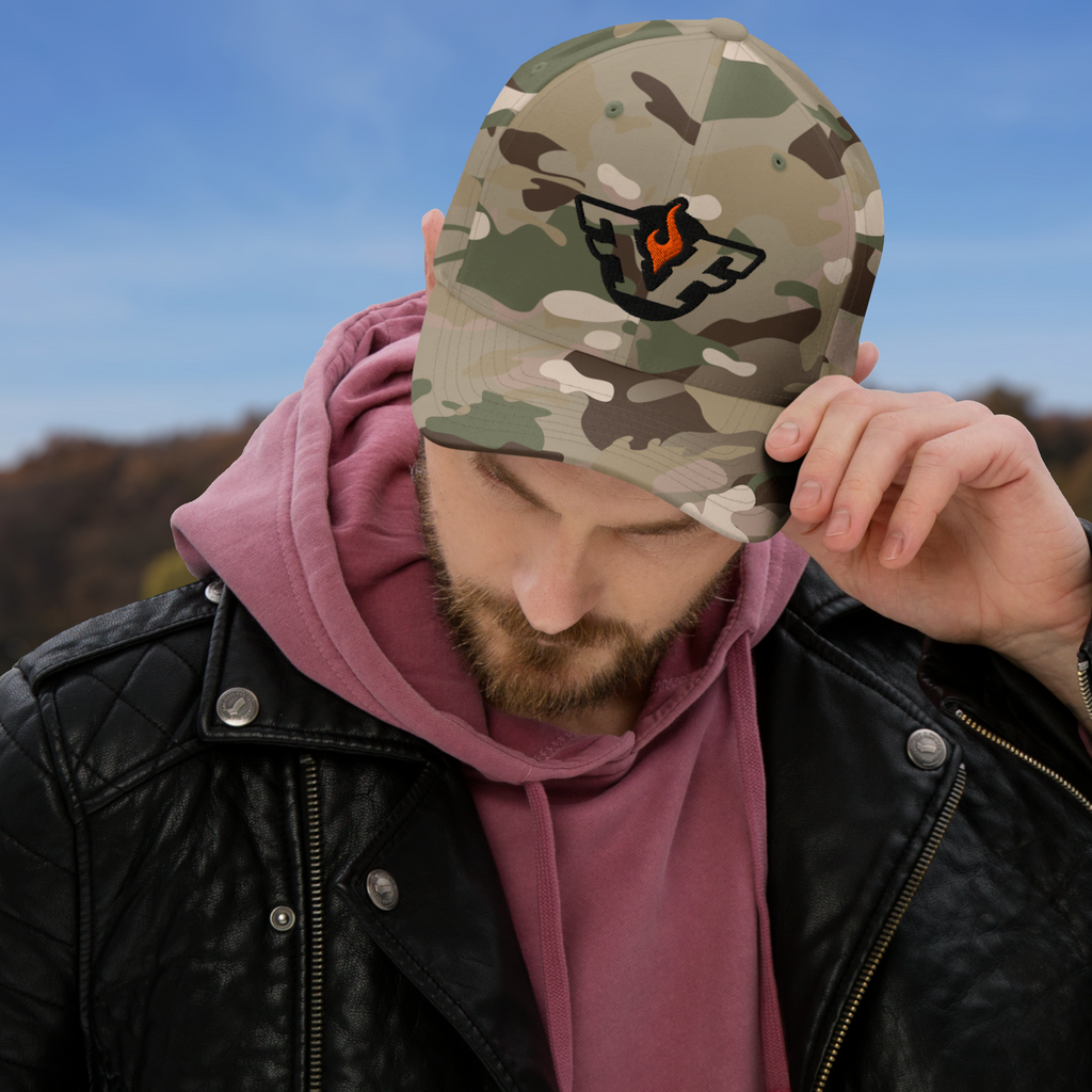 Flexfit Structured Twill Cap - SPECIAL EDITION - GHOST LOGO - GREEN CAMO