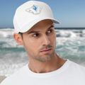 Flexfit Structured Twill Cap - SPECIAL EDITION - GHOST LOGO WHITE - BLUE FLAME