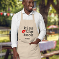 Apron - KISS THE KOOK - BLACK TEXT