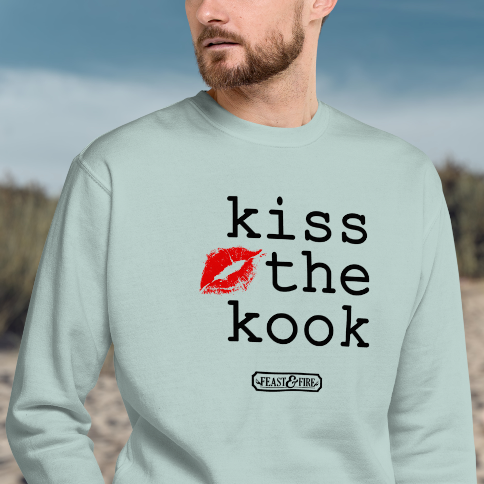 Sweatshirt - KISS THE KOOK - BLACK TEXT