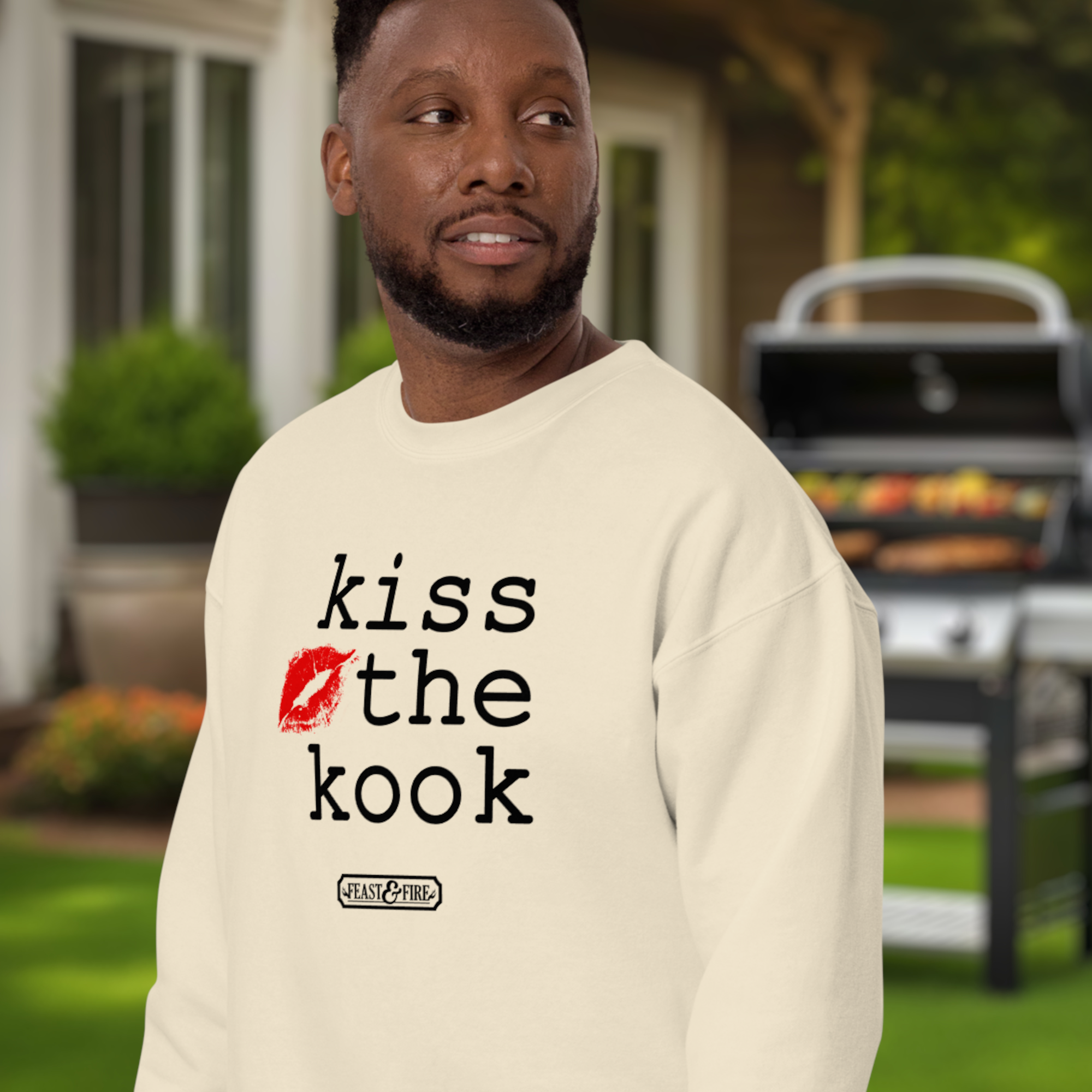 Sweatshirt - KISS THE KOOK - BLACK TEXT