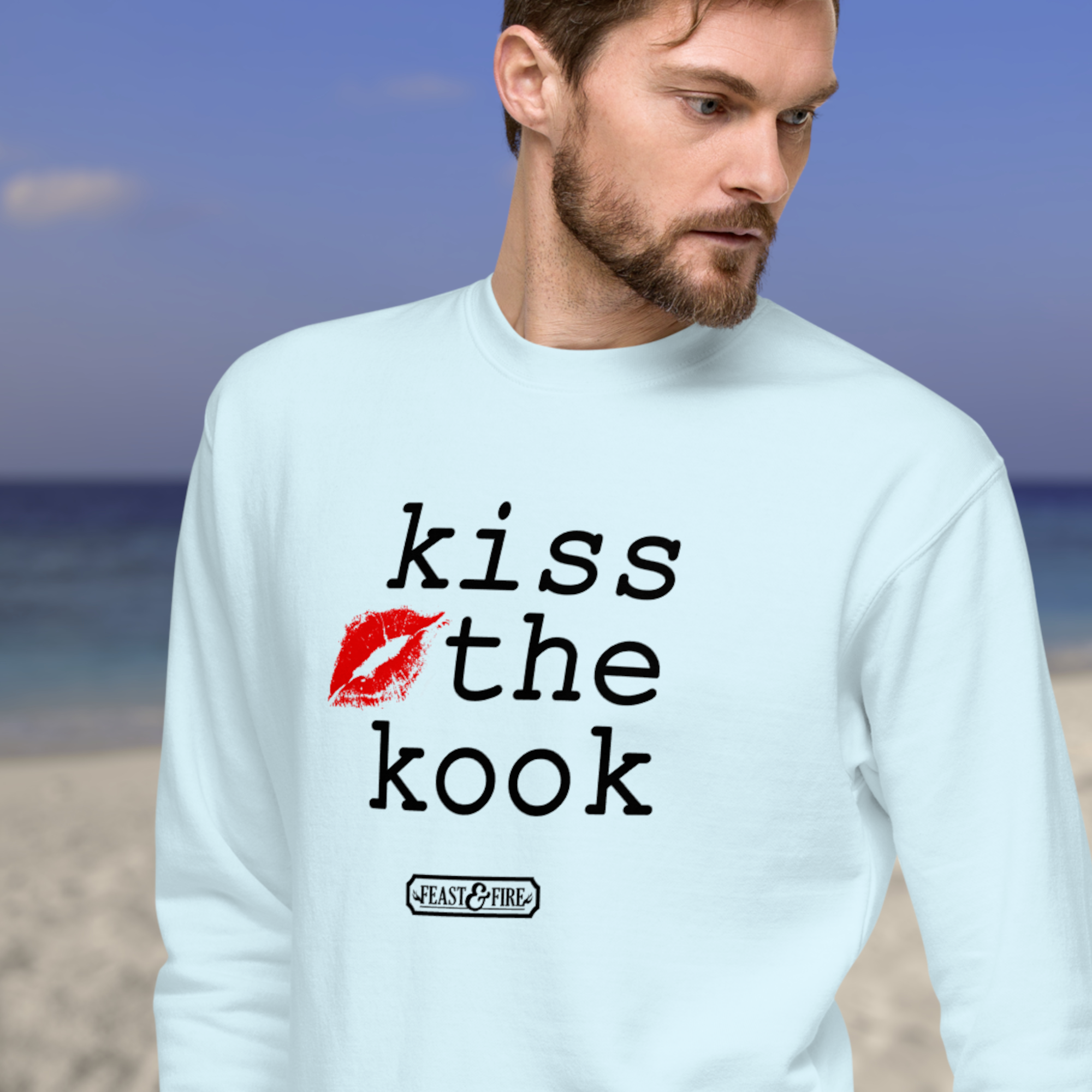 Sweatshirt - KISS THE KOOK - BLACK TEXT