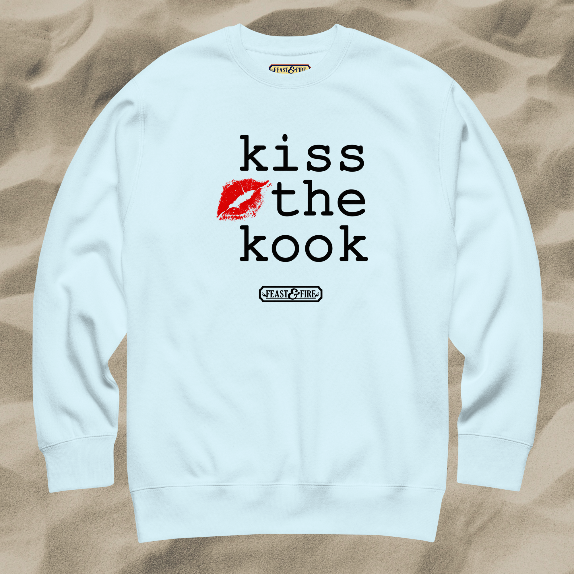 Sweatshirt - KISS THE KOOK - BLACK TEXT