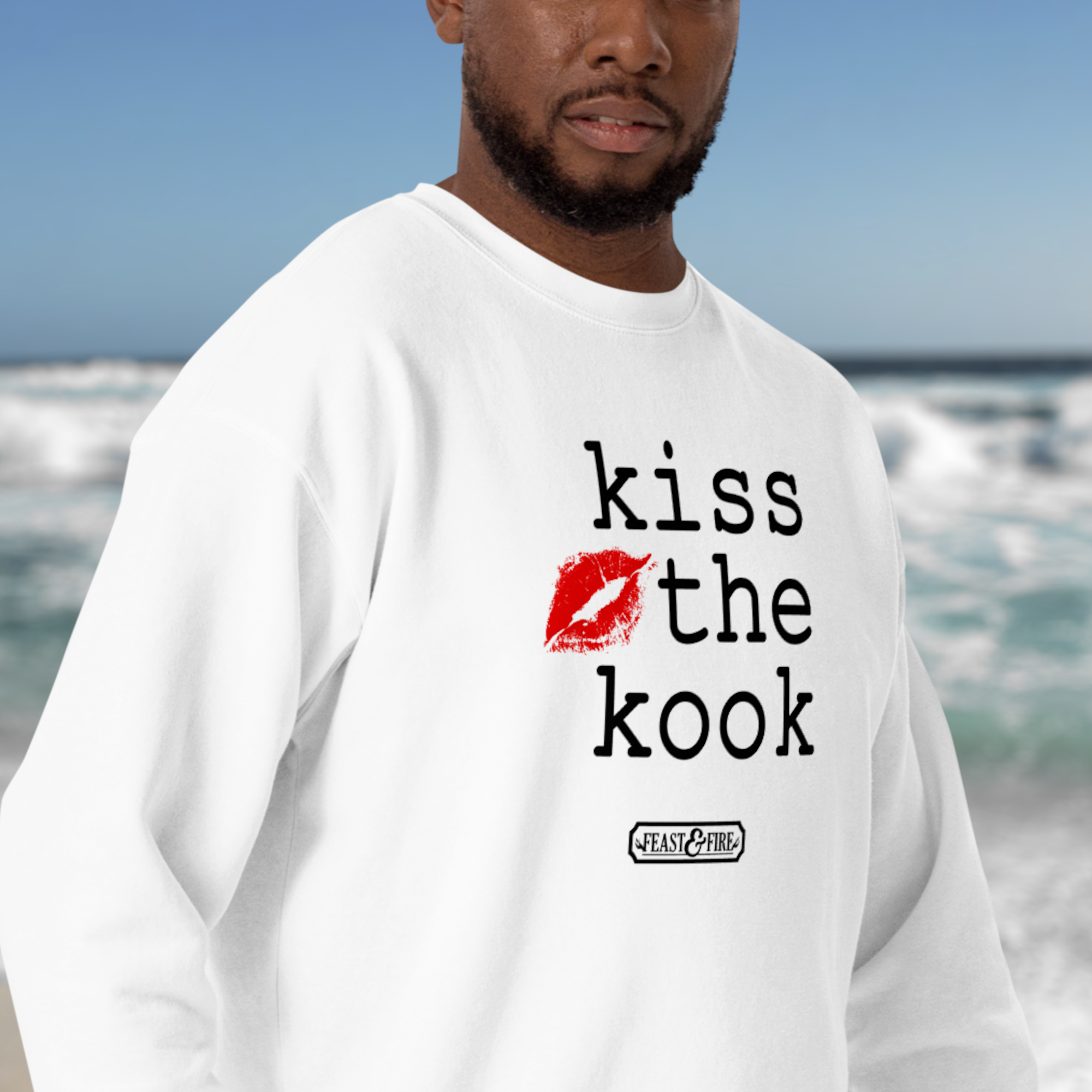 Sweatshirt - KISS THE KOOK - BLACK TEXT