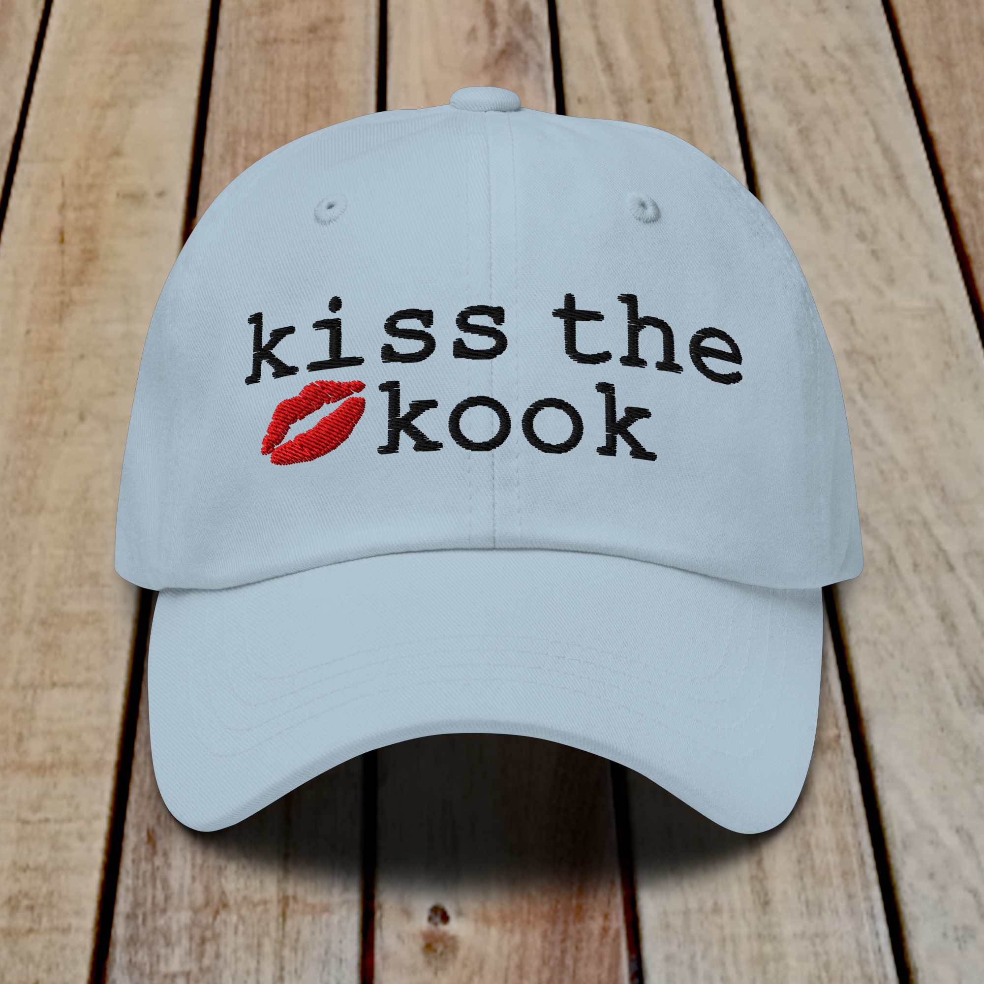 The Dad Hat - KISS THE KOOK - BLACK TEXT