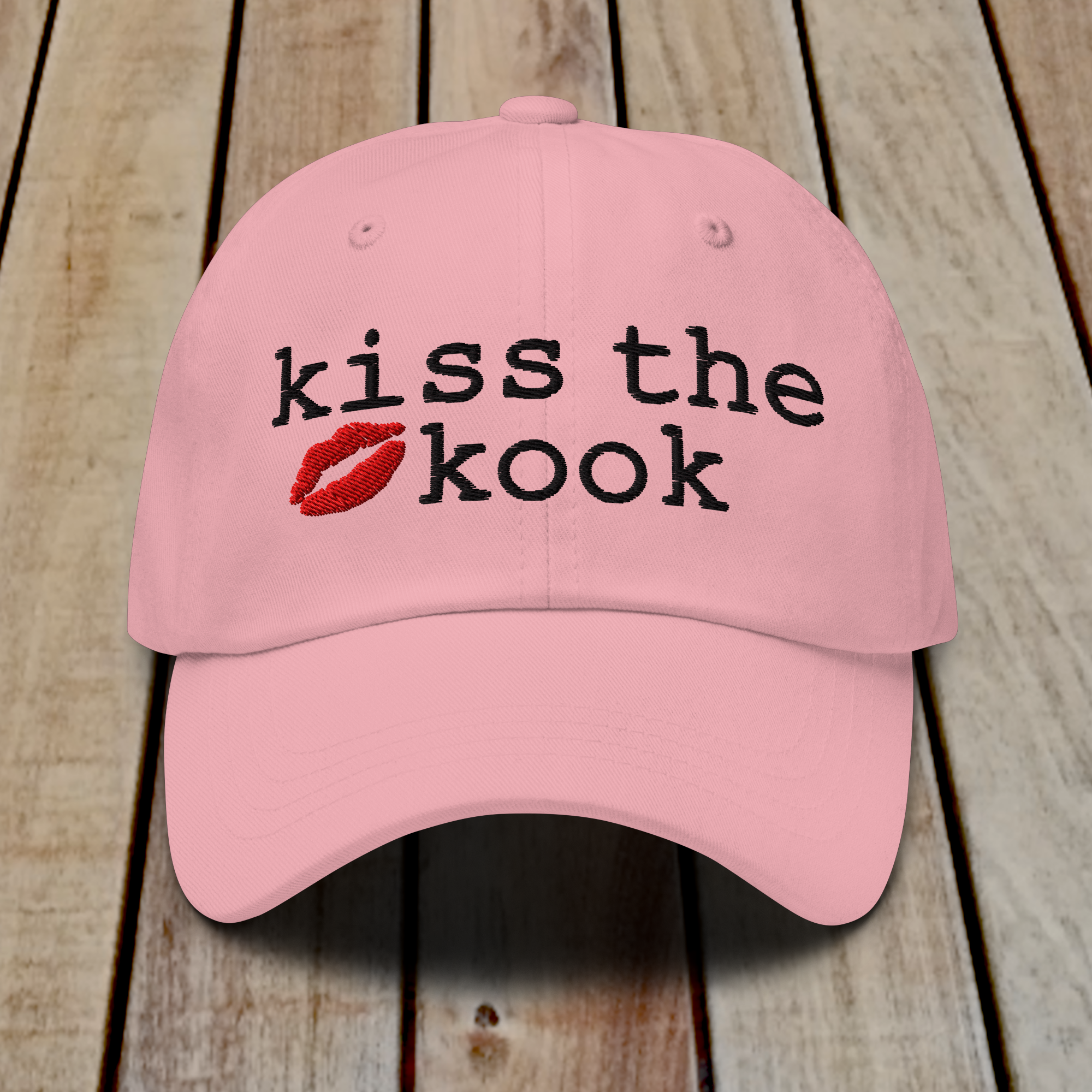 The Dad Hat - KISS THE KOOK - BLACK TEXT