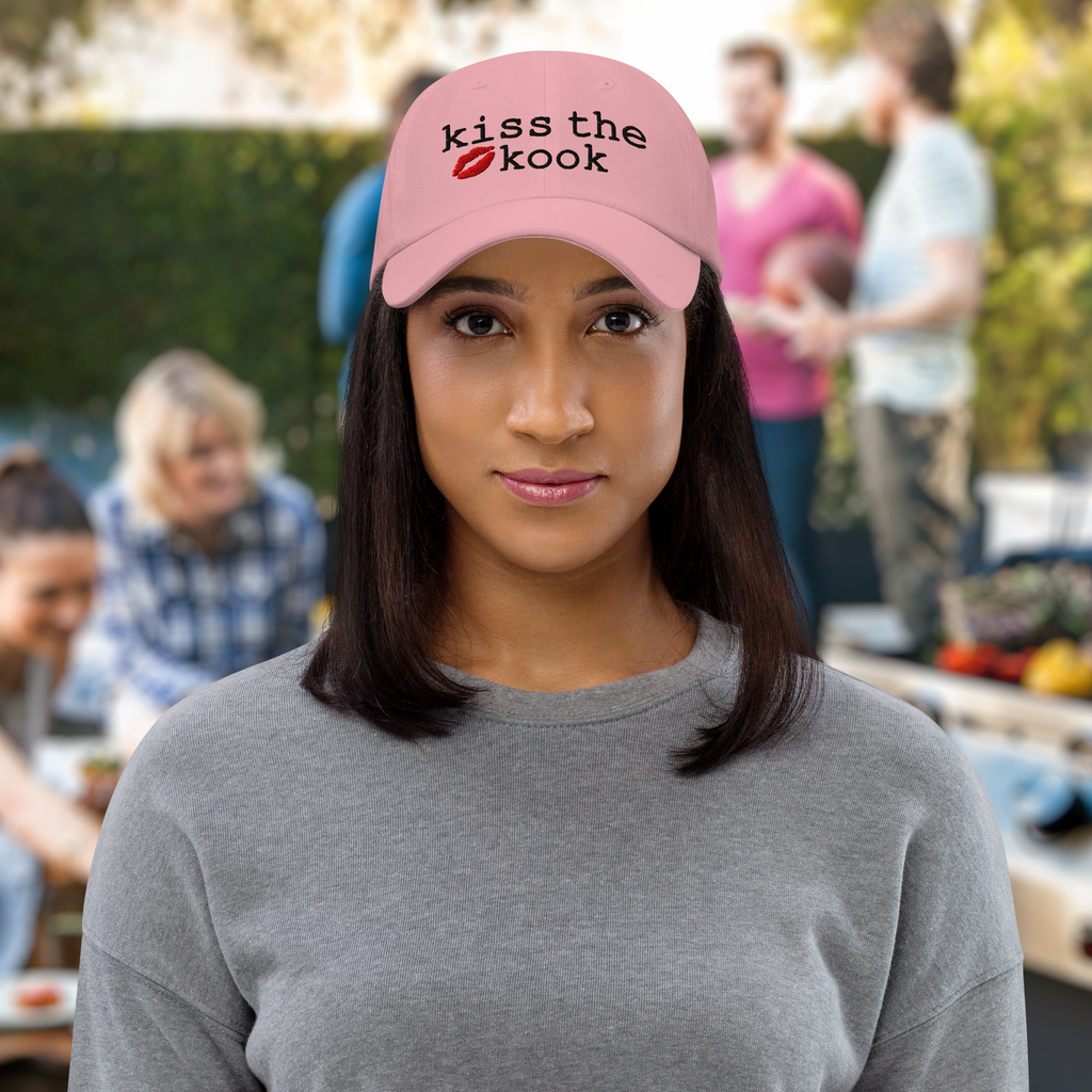 The Dad Hat - KISS THE KOOK - BLACK TEXT