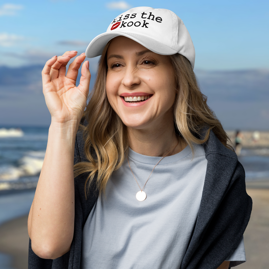 The Dad Hat - KISS THE KOOK - BLACK TEXT