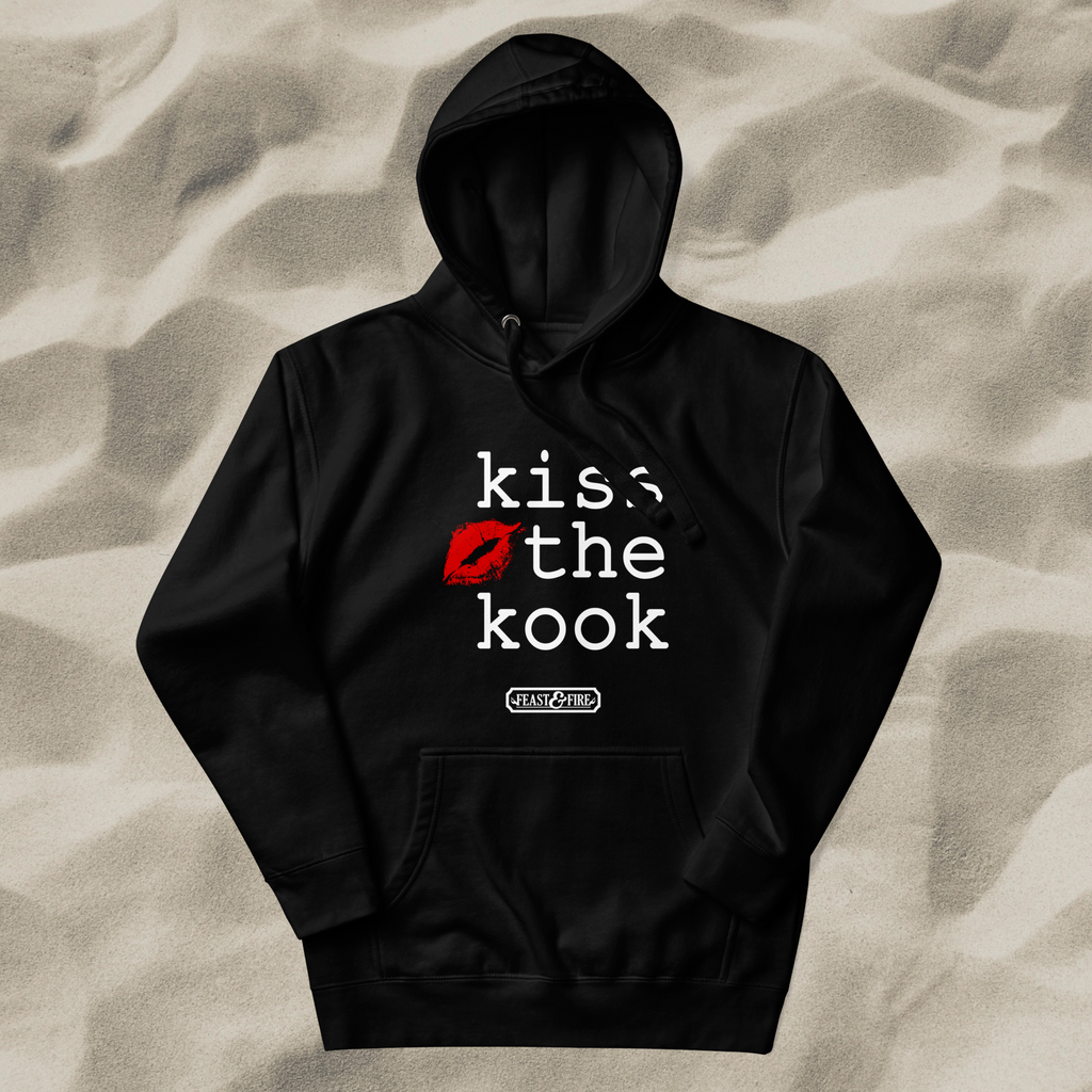 Hoodie - KISS THE KOOK WHITE TEXT
