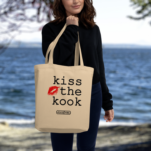 Eco Tote Bag - KISS THE KOOK NATURAL