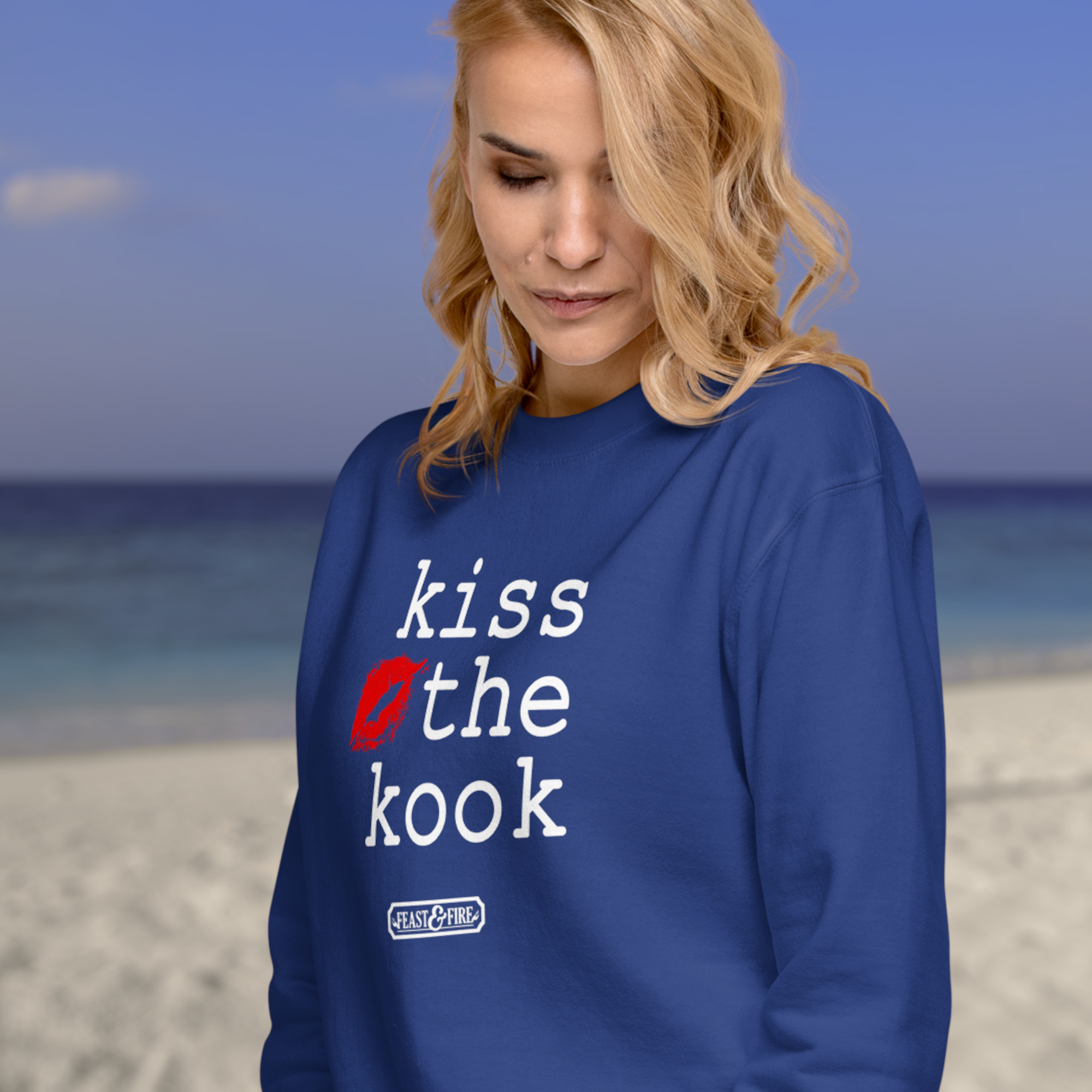 Sweatshirt - KISS THE KOOK - WHITE TEXT