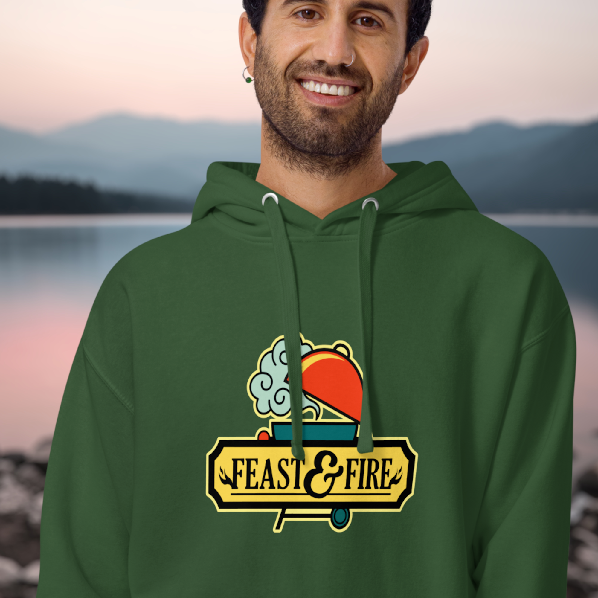 Hoodie - LOGO WITH OUTLINE