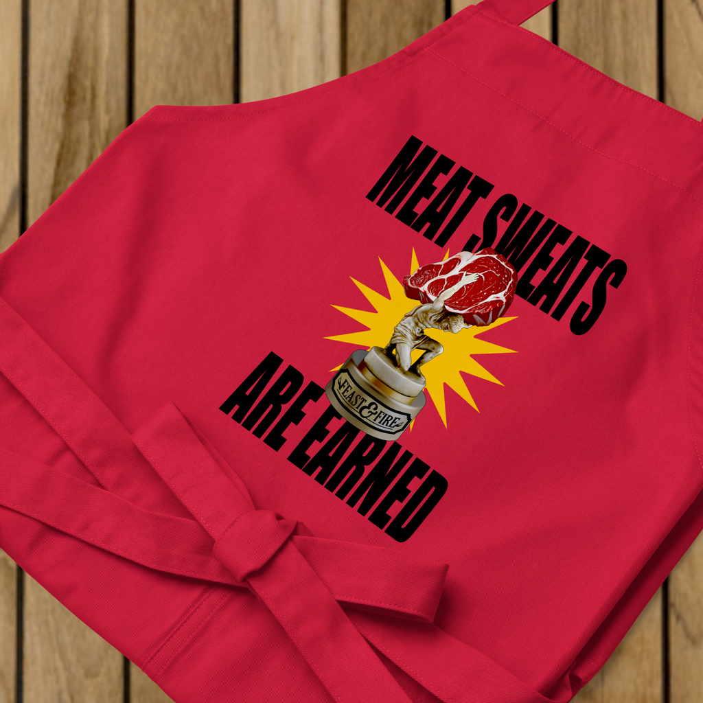 Apron - MEAT SWEATS - BLACK TEXT