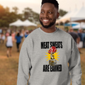 Sweatshirt - MEAT SWEATS - BLACK TEXT